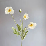 Popxstar spring decor Artificial Flowers Fake Poppy Silk Flowers Long Stem Housewarming Garden Table Wedding DIY Party Wedding Bridal Bouquet Decor