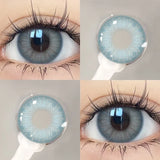 Popxstar  1Pair Green Lenses Color Contact Lenses for Eyes Blue Gray Pupils Cosmetic Diopters Degrees-0.00 to-8.00 Fast Shipping