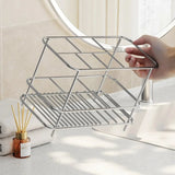 Popxstar  Minimalist Stainless Steel Toothbrush Holder Toothbrush Toothpaste Mouthwash Cup Home Tabletop Storage Rack Bathroom Accessories