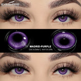 New Red Lenses Halloween Colored Contact Lenses Cosplay Pink Eyes Lens Anime Eyes Blue Green Makeup Contact Purple Lens