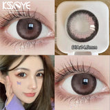 Popxstar  1 Pair New Color Contact Lenses with Free Case Myopia Prescription Eyes Contacts Beauty Pupil Lens Yearly Fast Shipping