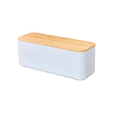 Cutting Board Lid Bread Box With Wooden Lid Spacious Container Bamboo Lid Food Storage Container Fresh Keeping Rectangular Shape