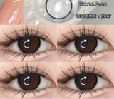 Popxstar 2Pcs Blue Color Contact Lenses with Myopia Diopter High Quality Eye Contacts Beauty Pupil Makeup Yearly Use Fast Shipping