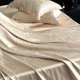 Satin Jacquard 1000TC Egyptian Cotton Patchwork European Luxury Bedding Set Duvet Cover Flat/Fitted Bed Sheet Pillowcases 4Pcs