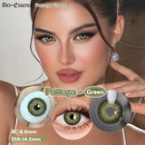 Popxstar  0~-6.50 1 Pair Colored Contact Lenses with Degree Myopia Lenses Natural Look Eye Contact Prescription Lenses