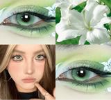 Popxstar Korea Color Contact Lens 2Pcs Hot Sale Myopia Lenses Degree Natural Fashion Contact Lenses Green Pink Soft Lens Yearly