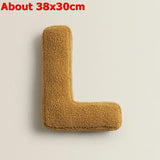 Popxstar  Ins 26 English Letters Plush Throw Pillow Soft Stuffed Kids Toys Dolls Sofa Cushion Room Decor Shooting Props for Children Gifts