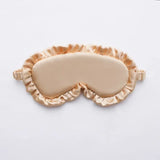 Popxstar Silk Ruffle Sleep Eye Mask Soft Sleeping Eye Covers Multicolor Night Dream Blackout Eye Patches for Woman Man to Sleep Better