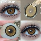 2pcs Polaris Red Contact Lenses for Eyes Natural Colorful Softlens Women Makeup Eye Contacts Yearly Brown Gray Lenses