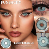 1 Pair Lucifer Series Color Contact Lenses for Eyes Natural Blue/Brown/Gray/Green Lens 14.5mm Big Eyes Contacts Yearly