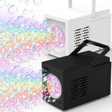 Popxstar 10 Hole Fully Automatic Bubble Blowing Handheld Electric Bubble Machine Toy Outdoor Birthday Without Battery and Bubble Water