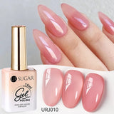 popxstar UR SUGAR 15ml Jelly Milky White Translucent Color Gel Polish Semi Permanent UV Gel Nail Art Soak Off Gel Varnish Latest Fashion