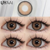 Black Hydrogel Circle Lenses for Dolly Eye Effect, 14.5mm Diameter for Big Sparkling Eyes, Hydrating & Age-Diminishing
