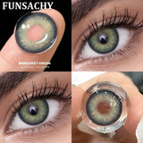 1 Pair AUDREY Contact Lenses for Eyes Colored  Softlens Beautiful Pupils Daily Wear Natural Brown Gray Lens Yearly Use