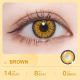 2Pieces Color Contact Lenses Bueatiful Pupil Cosmetic Circle Lens Yearly Cosplay Colour Contacts