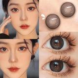 Popxstar  Natural Fashion Color Contact Lenses Men Prescription Myopia Lenses and Eye Contact Color Cosmetics 1pair/2pcs Free Shipping