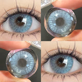 1 Pair Color Contact Lenses for Eyes With Diopters Prescription Green Eye High Quality Beauty Pupil New Free Shipping