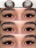 Popxstar  Big Diameter Black Lenses 14.5mm Lenses Colored Contact Lenses for Eyes Big Eye Lenses Natural Look Brown Lenses