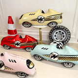 Popxstar  Racing Theme Party Decor Black and White Plaid Wheel Balloon Sport Car Traffic Light Balloon Kids Birthday Racing Party Supplies