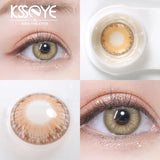 Popxstar 2Pcs Eyes Contacts Lenses with Diopter Fashion Soft Myopia Colored Lenses for Eyes Makeup Diameter 14.2mm Fast Shipping