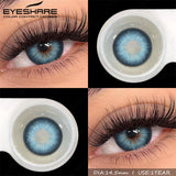 2pcs Natural Color Contact Lenses for Eyes Soft Lenses Colorful Beauty Pupils Gray Brown Contacts Yearly Blue Eye Lens