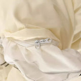 Popxstar Kawaii Seersucker Bedding Set For Girls Princess Bow Ruffle Lace Bed Skirt Skin-Friendly Solid Color Duvet Cover Sets Queen King