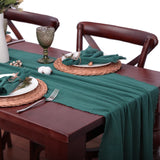 Popxstar Gauze Cotton Wedding Table Runner,Retro Rust Burr Texture Dining Napkins gift Kitchen Table Decor table runners