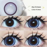 Popxstar 2PCS/Pair Big Lenses Pearl Series Color Contact Lenses For Eyes Blue Purple Pink Black Gray Beauty Pupils 14.5mm Lenses