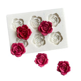  3D Rose Shape Silicone Mold DIY Flower Fondant Chocolate Mousse Jelly Cupcake Baking Tool Clay Plaster Resin Craft Mould