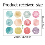 Popxstar 1PC Watercolor Mint Green Polka Dot Stickers Children Room Kindergarten Decorate Gift Wall Stickers Room Decor Aesthetic Sticker