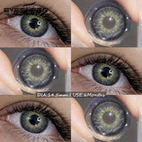 1Pair Soft Colored Contact Lenses for Eyes Fashion Blue Lenses Gray Beauty Makeup Lenses Brown Contacts Blue Eye Lenses