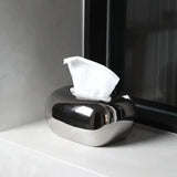 Popxstar  Nordic Cream Style Ceramic Tissue Box Living Room Bedroom Coffee Desktop Decoration Ornament Creative Tissue Holder Tissue Box