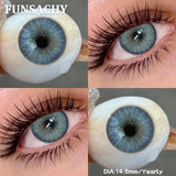 1 Pair Brown Color Contact Lenses for Eyes Big Eyes Natural Lenses Beautiful Pupils Cosmetics Gray Lens Color Women