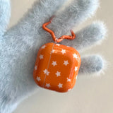 Orange Full Screen Stars Earphone Case For Airpods 1 2 3 4 Protective Cover For Airpods Pro2 Pro3 Charge Box Cases with Hook
