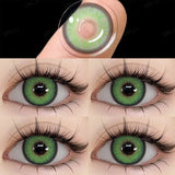 Popxstar  Contact Lenses Cosmetic Green Contact Lenses Makeup Colored Pupils Cosplay Lenses Cosmetics Beauty Woman Colored Lenses