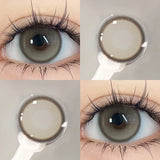 Popxstar 2PCS Korea Colored Contact Lenses Myopia Degree -0.00 to -8.00 Gray Eyes Beauty Pupil Brown Makeup Lens Fast Shipping