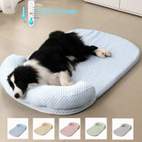 Popxstar  Summer Pet Cooling Mat Dog Bed Washable Dog Bed Mat Breathable Cool Sleeping Pad Kittens Puppy Removable Cat Bed Dog Accessories