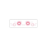 Christmas Makeup Stickers Cute Heart Fake Tattoo for Woman Face Pink Cartoon Temporary Tattoo Waterproof Tatuajes Temporales