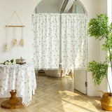 Popxstar Korean Daisy Curtains Blackout Curtains with Tassel, Cotton Floral Curtain for Kitchen, Bedroom, Living Room, Bay Window Cabinet