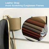 Popxstar Wooden Wall Mounted Sunglasses Storage Rack Eyeglass Organizer Holder Self-adhesive Glasses Hanger  Sunglass Hook Storage Gifts