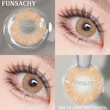 Popxstar  New Colorful Contact Lenses for Eyes 1 Pair Natural Fashion Contact Lenses Blue Gray Eyes Lens Yearly Cosmetics Pupils