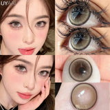 New Natural Lenses Gray Lenses 1 Pair Color Eye Contacts Blue Pupils Korean Style y2k Lenses Big Eyes Colorcon