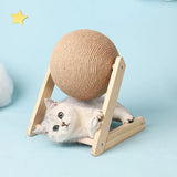 Cat Scratching Ball Toy Kitten Sisal Rope Ball Board Grinding Paws Toys Cats Scratcher Wear-resistant Pet Furniture supplies