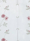 Popxstar Red flower Half-Curtain Mini for Bedroom Kitchen Door Drape Cafe Window Panel Sheer Tulle Curtain 1 Pcs