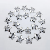 Popxstar 4/10/12pcs Y2k Silver Star Hair Clips Women Grils Alloy Barrettes Metal Glitter Star Hairpin Side Clip Hair Accessories