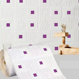 Popxstar 70cm*1m 3D Soft Foam Brick Wallpaper Sticker Roll DIY Self Adhesive Living Room Home Kitchen Bathroom Decorative Wall Paper