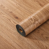 40x300cm Self-Adhesive Wood Grain PVC Stickers Thickened Waterproof Floor Wall Decals for Indoor Home Decor Easy Peel Stick
