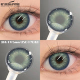 1pair Colored Contact Lenses Blue Eyes Lenses Gray Beautiful Pupils Natural Brown Eye Contact Green Makeup Lens Yearly