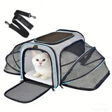 Pet Carrier Bag Foldable Small Dog Charter Carrying Cat Out Bag Expansion Pet Bag Mesh Breathable Expansion Foldable Handheld C