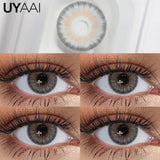 Wild Color Payoff Color Contacts Lenses Unique Multi-Tonal Radiating Design for Mesmerizing Eyes, Brown/Green/Gray,